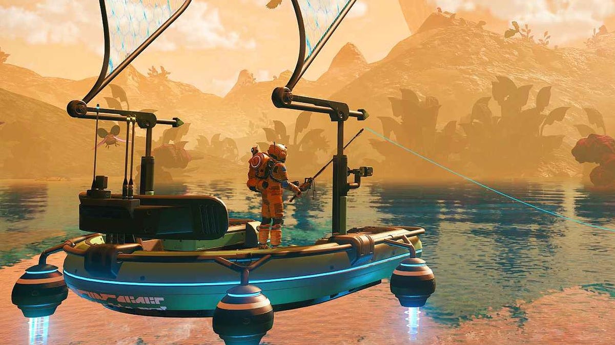 8 Years Later, No Man's Sky Gets One Thing Every Game Needs: Fishing