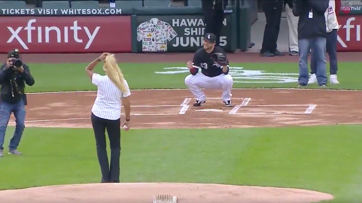 We've A New Contender For The Title Of Worst Ceremonial First Pitch Of All Time