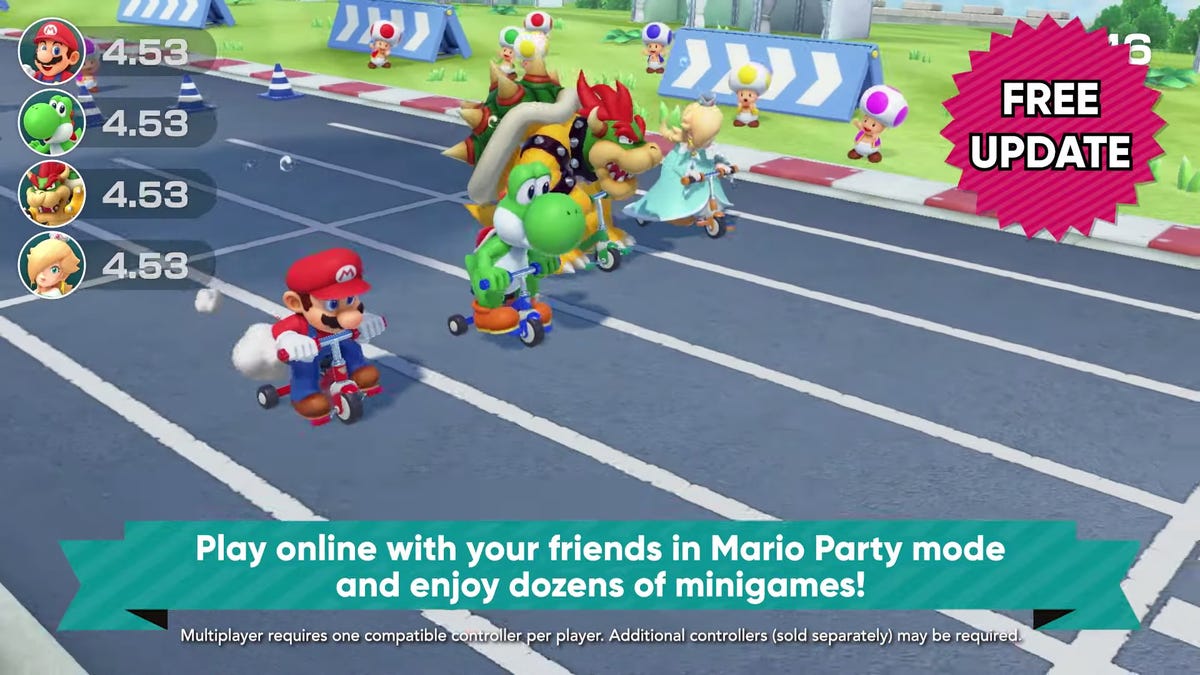 Online multiplayer added to Super Mario Party