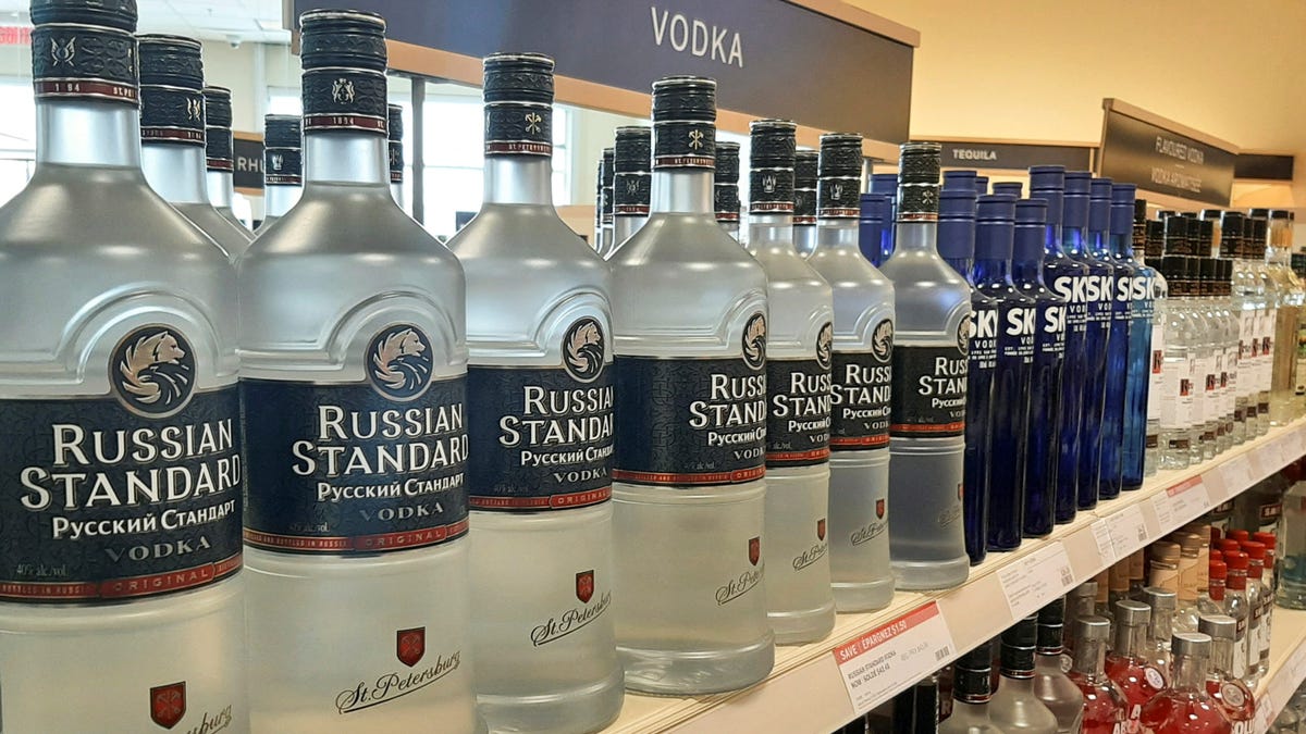 US states are banning Russian booze over Ukraine