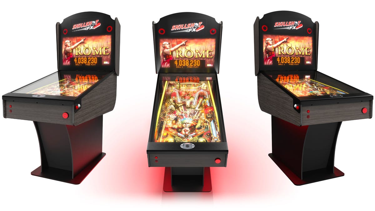 Skillshot FX Virtual Pinball Machine With a (55 Playfield - 96 Officially  Licensed Pinball Tables Already Included) (New for 2024)