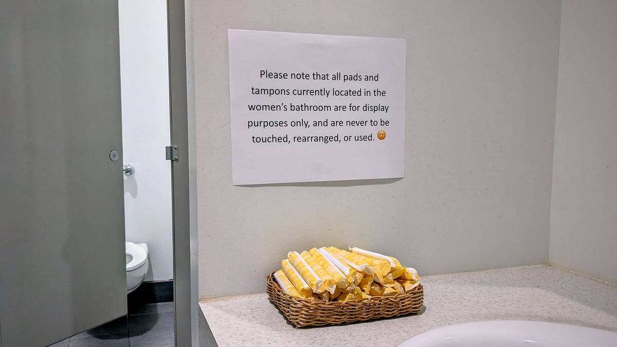 Company Clarifies Feminine Hygiene Products In Bathroom Purely Decorative company-clarifies-feminine-hygiene-products-in-bathroom-purely-decorative
