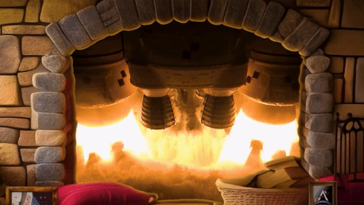 Skip The Yule Log And Gather Around NASA’s Rocket Engine Fireplace This Holiday