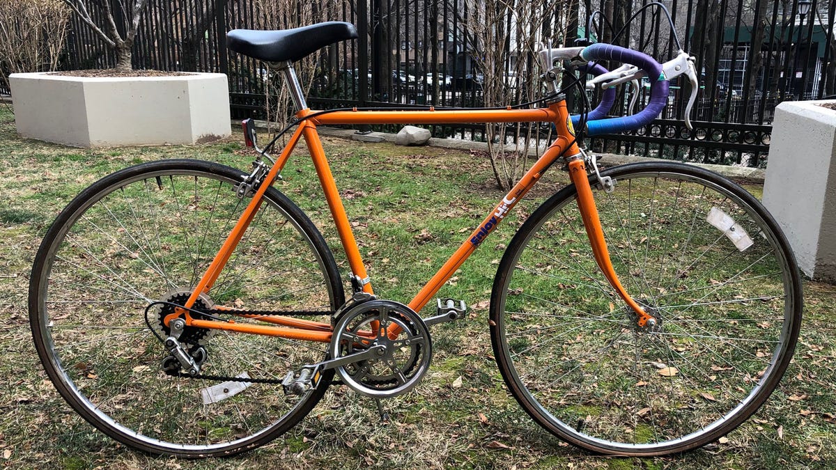 Orange best sale vintage bike