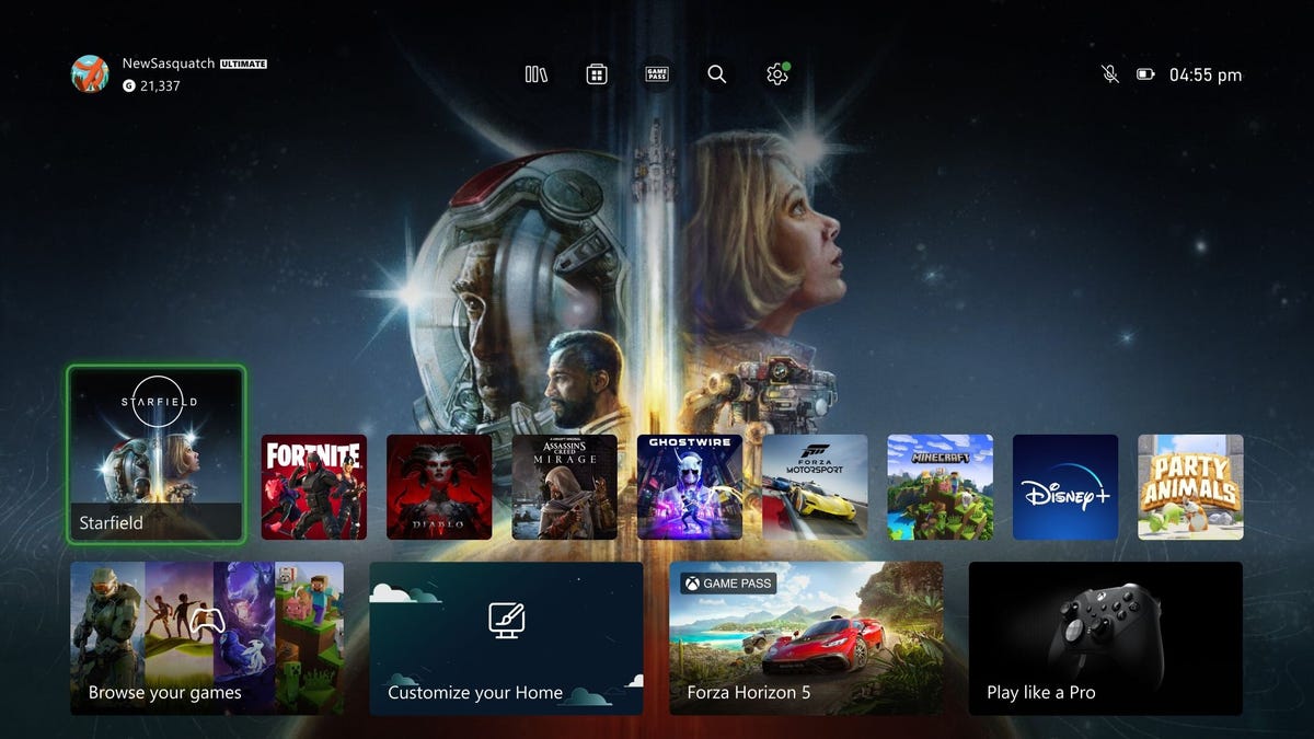 First major Xbox Series X/S update adds more dynamic backgrounds