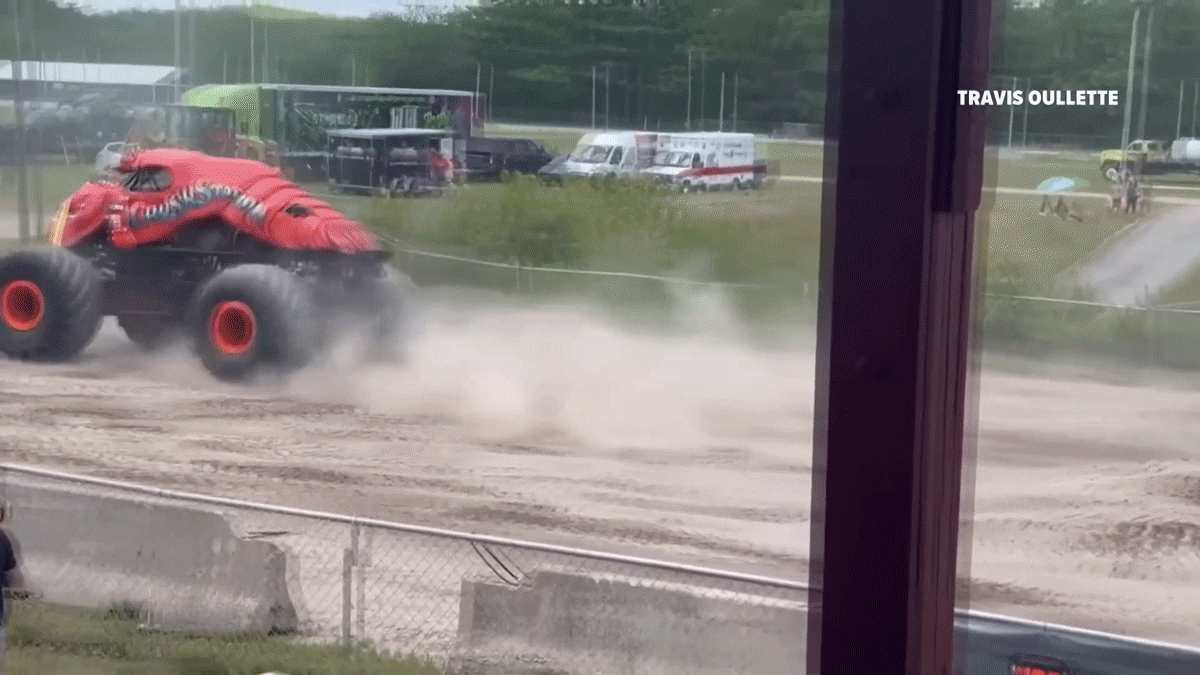 Shocking End To Monster Truck Rally After Lobster-Themed Truck Pulls Down Power Lines – Jalopnik