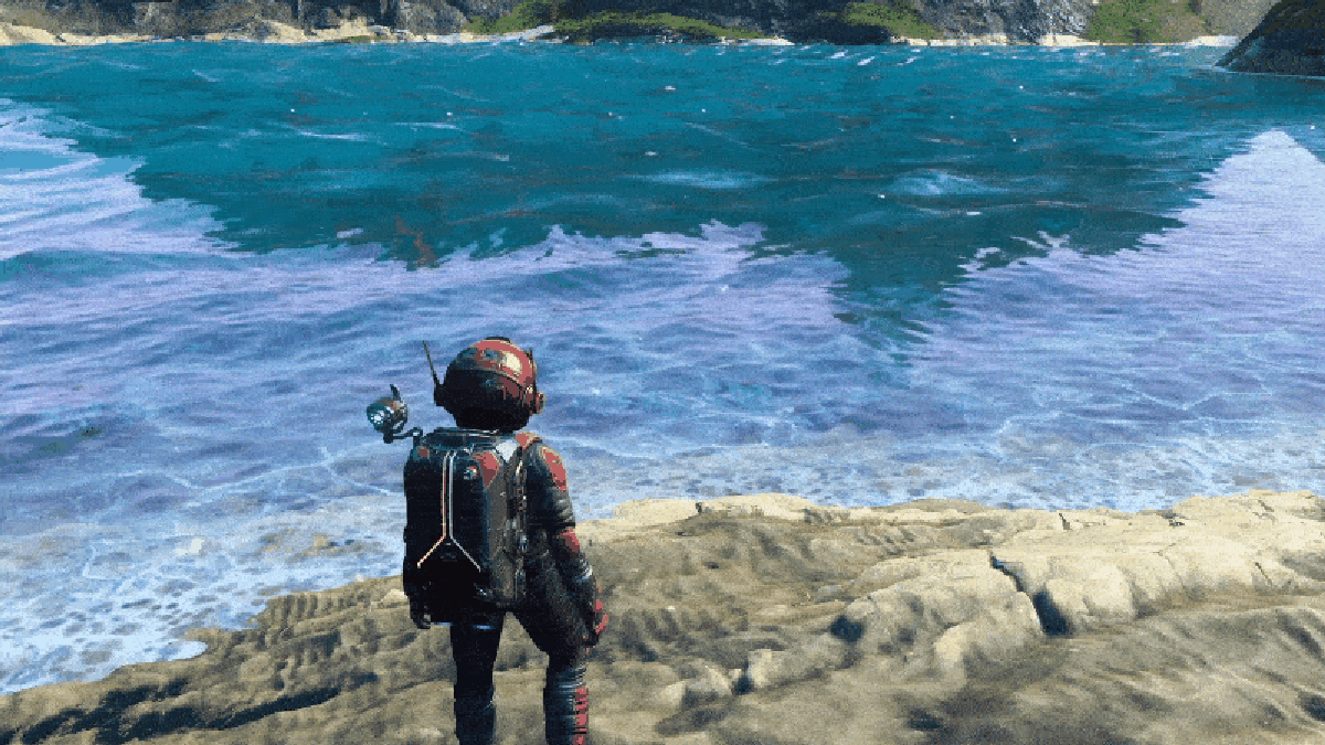 Video game water is so cool, man.