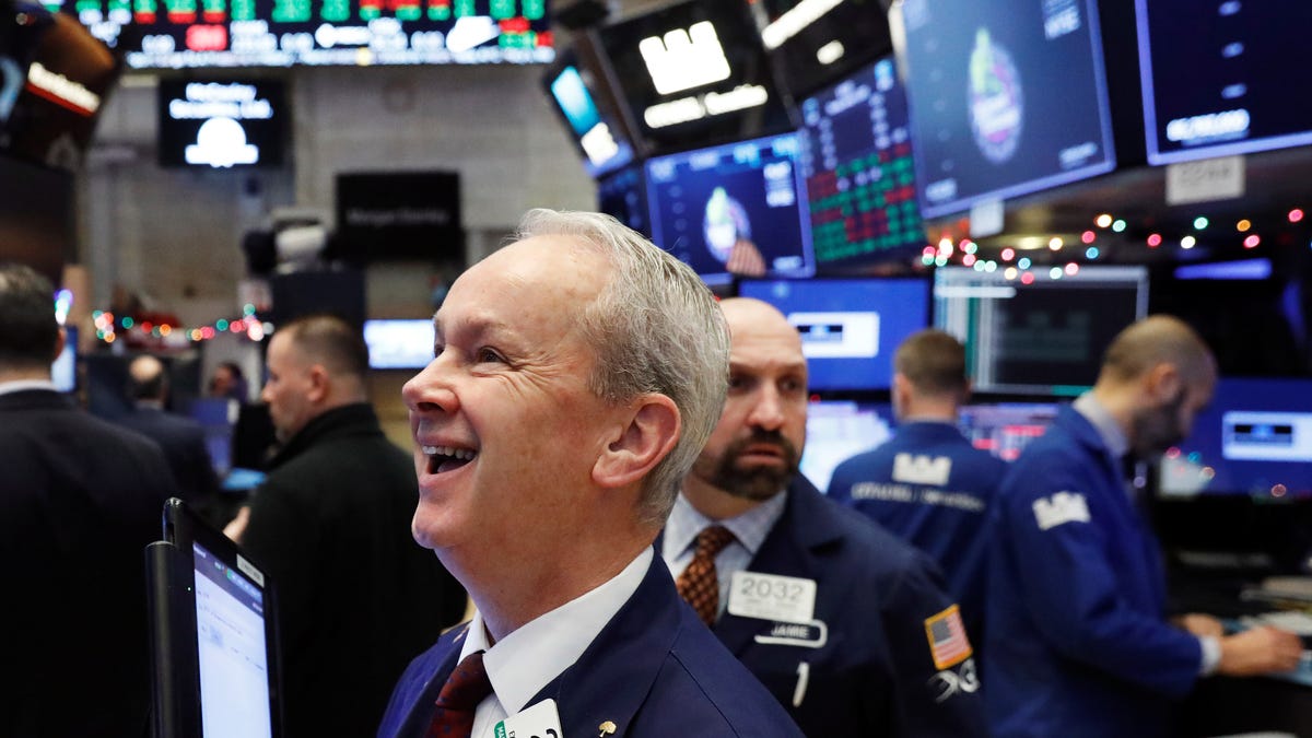 The Dow soars 450 points because less job growth means more hope for interest rate cuts