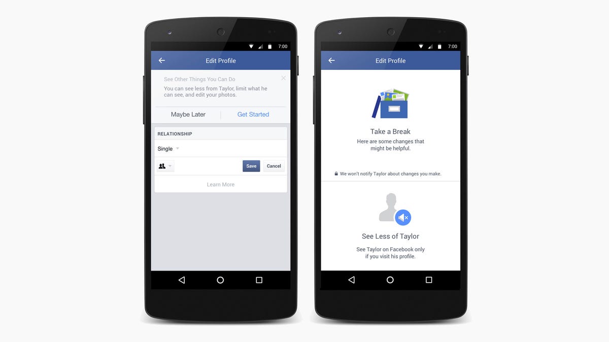 Facebook’s newest feature tries to help you through your breakup