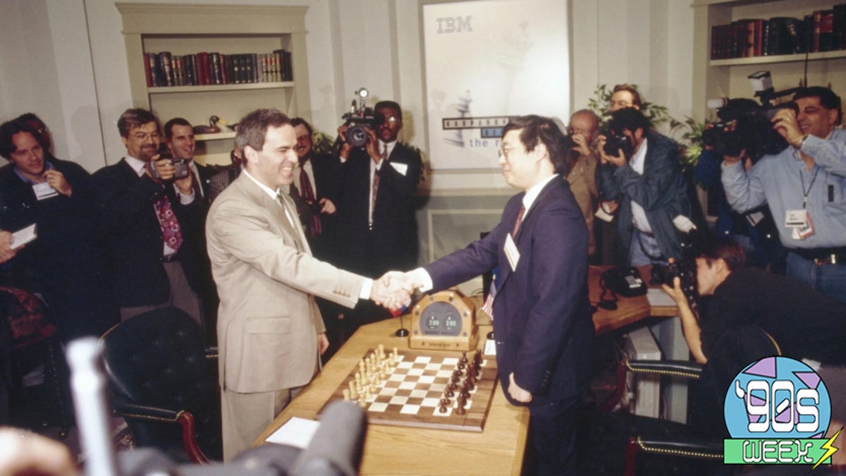 IBM's Deep Blue defeats world chess champion, Garry Kasparov 