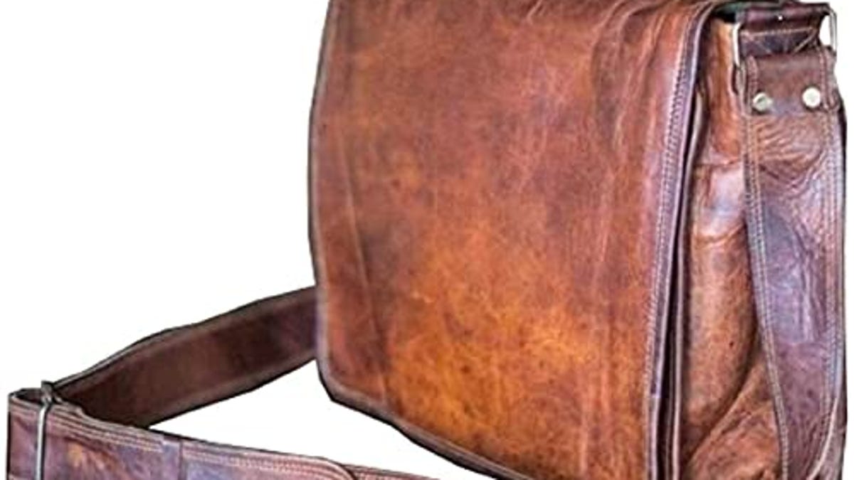 Leather Satchel Chic Crossbody Shoulder Sleek Sling Bag Genuine Leather ...
