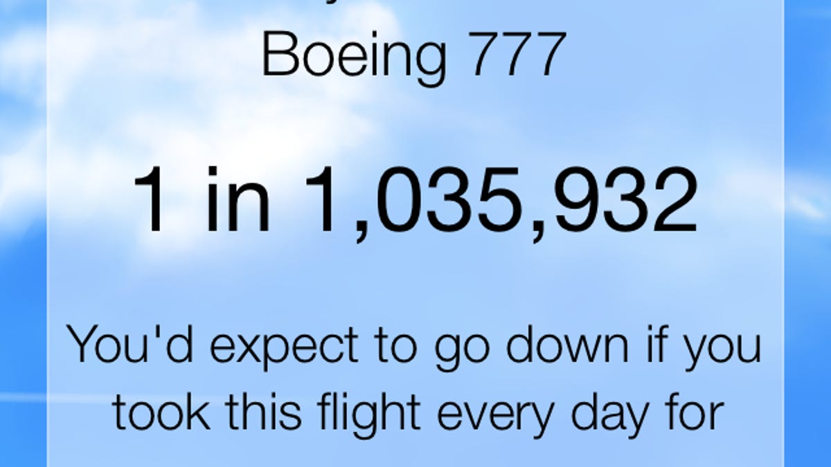 There’s an app to calculate the odds of your plane crashing