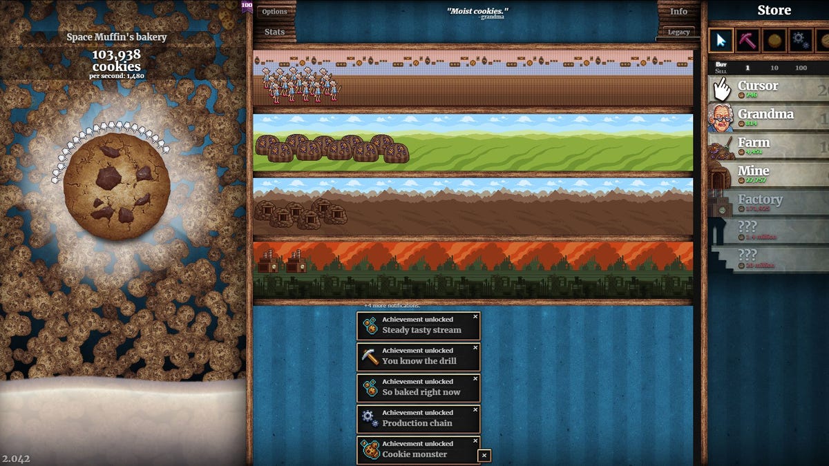 USING COOKIE CLICKER HACKS 