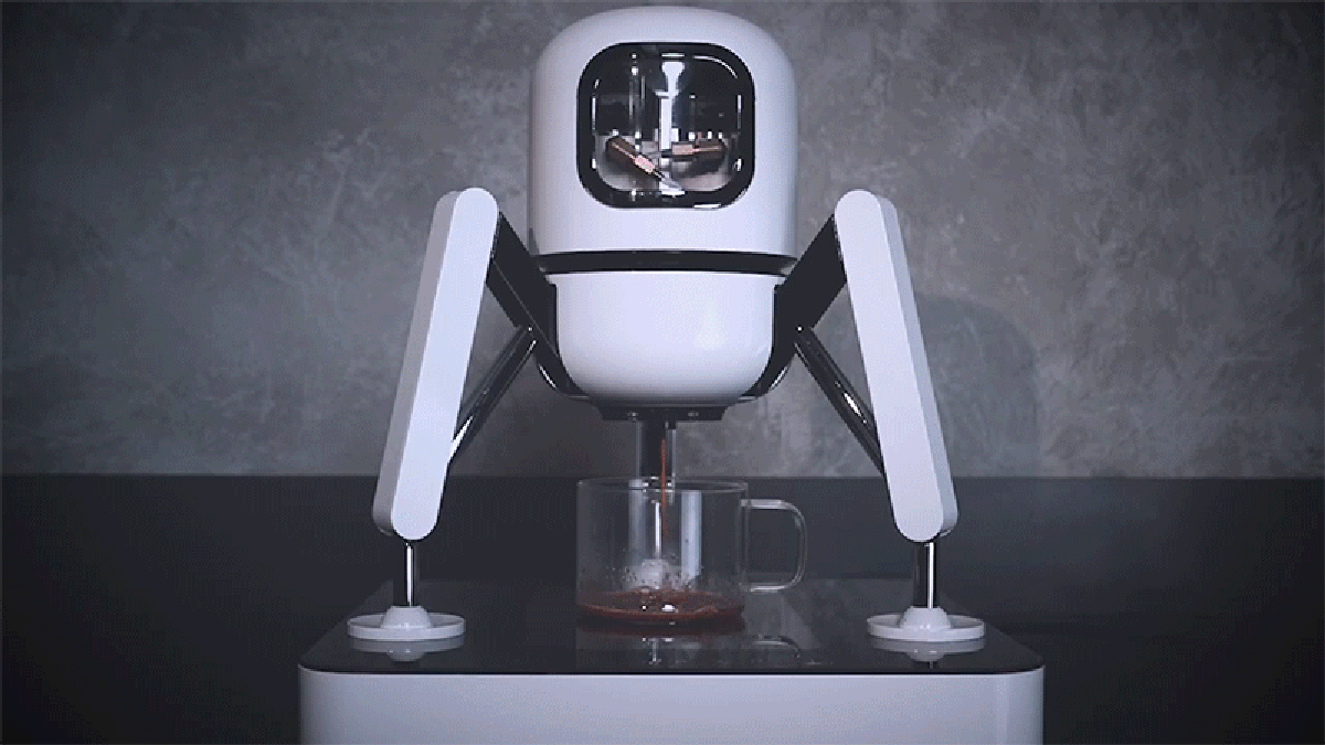 LG's Insane Lunar Lander-inspired Coffee Machine Uses Two Pods For