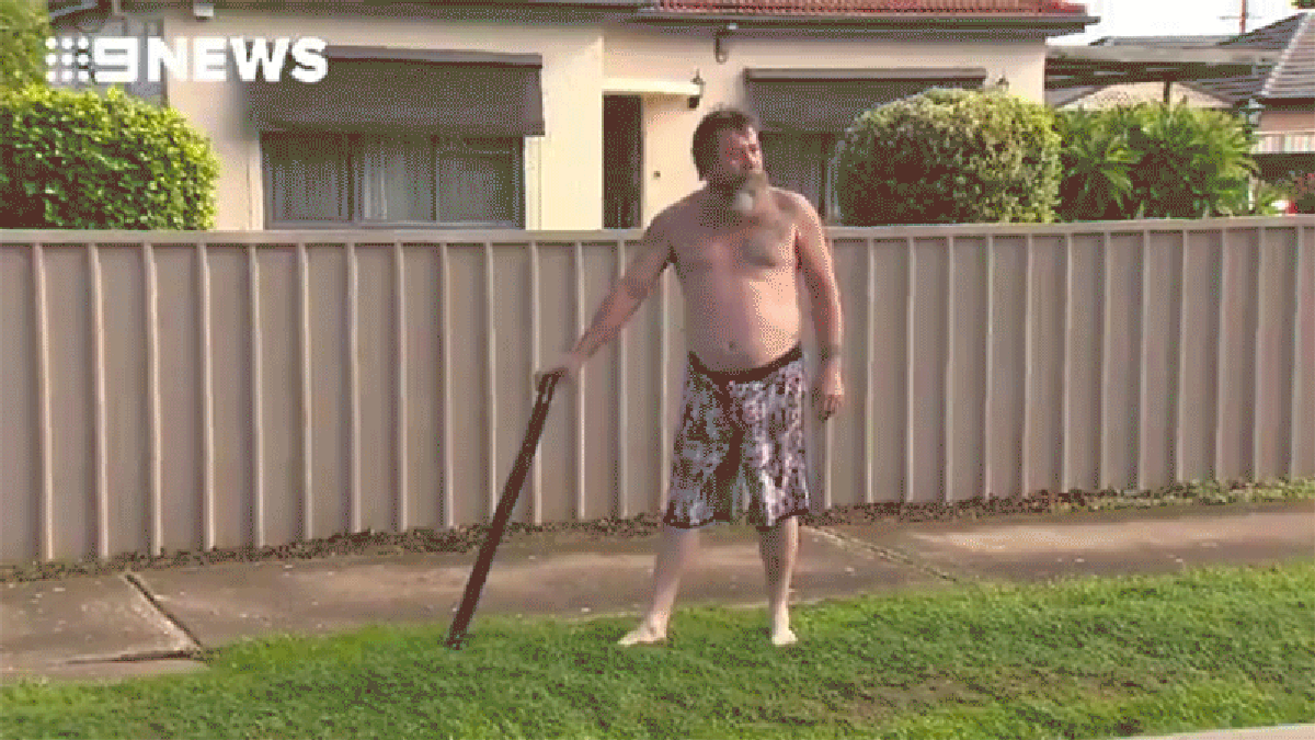 Half-Naked Australian Man Uses Didgeridoo To Ward Off Intruder, Then Reenacts The Whole Thing