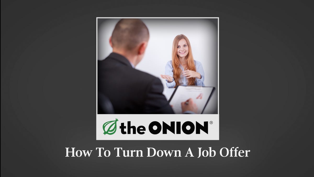 How To Turn Down A Job Offer