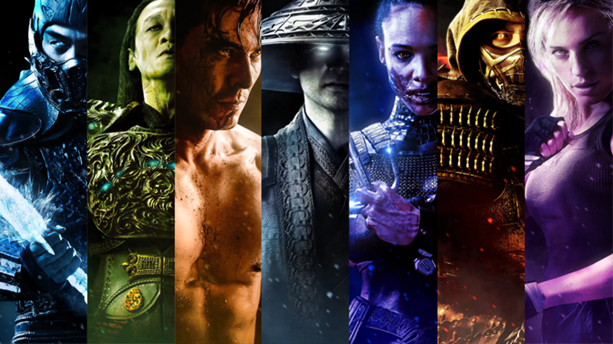 Mortal Kombat First Look Posters Raiden, SubZero, Sonya Blade