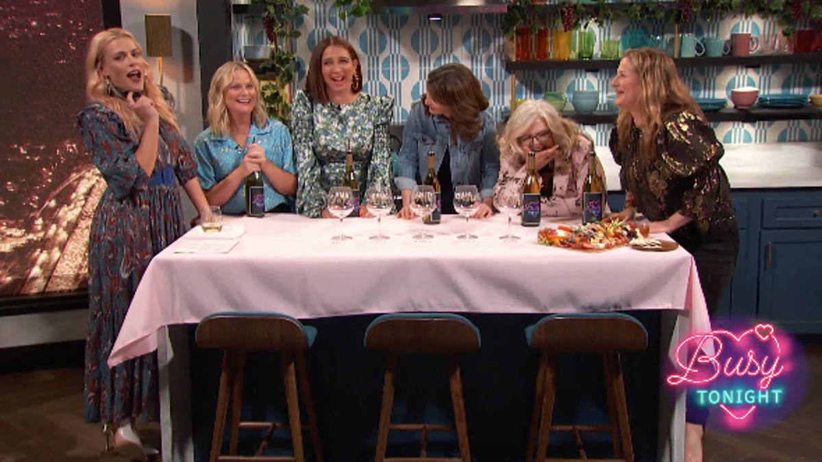 Busy Philipps and the Wine Country cast talk SNL, dildos, women