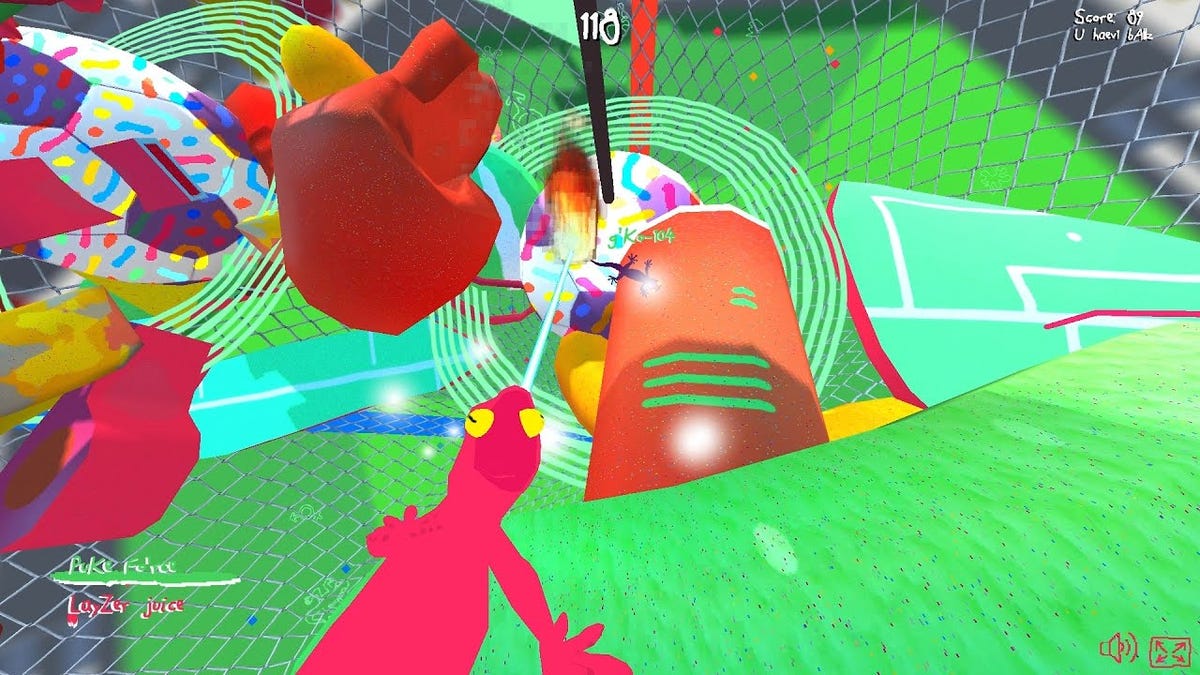 A Game About Geckos Battling Each Other With Vomit