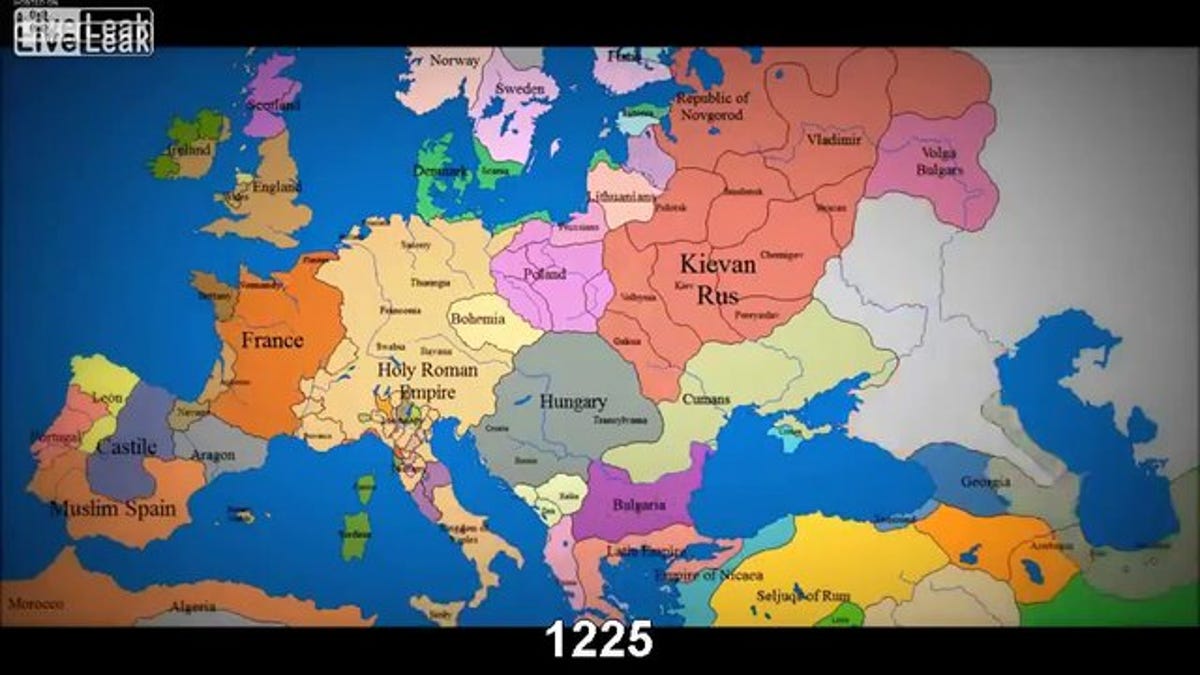 Cómo Han Cambiado Las Fronteras Europeas En 800 Años En Un Solo Vídeo 7500
