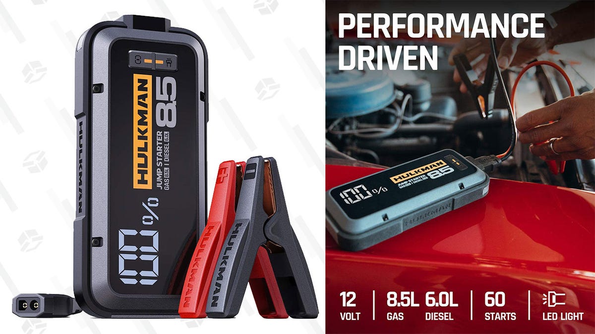 Power up Your Ride With 45% off a Hulkman 20,000mAh Jump Starter