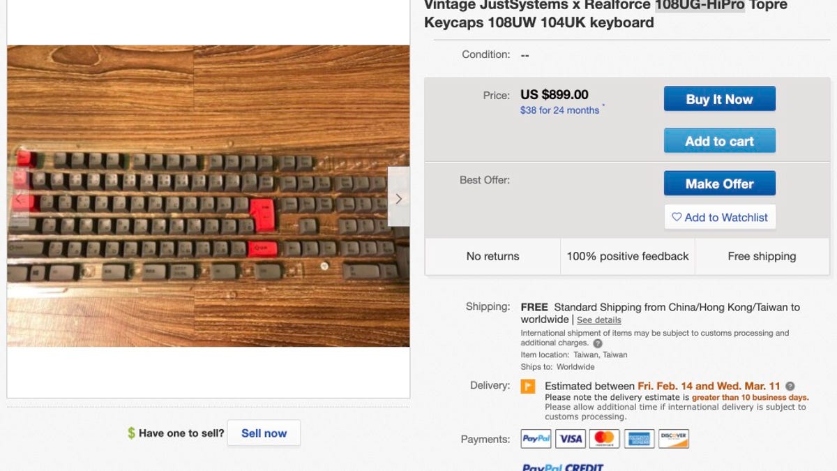 Should I Buy RealForce 108UG-HiPro Keycaps for Sale on eBay?