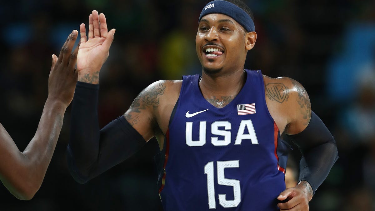 Usa basketball best sale jersey carmelo anthony