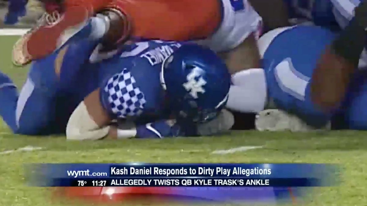 Kentucky Linebacker Kash Daniel Denies Twisting Florida QB s Ankle