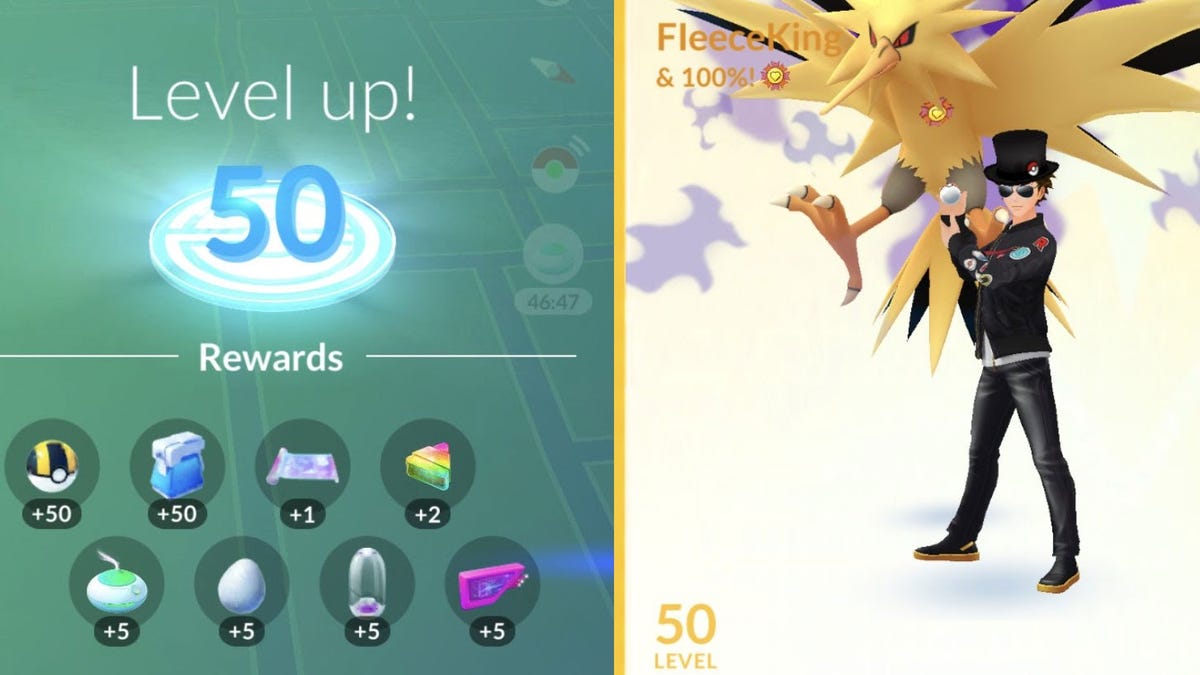 Reached level 50 today : r/pokemongo