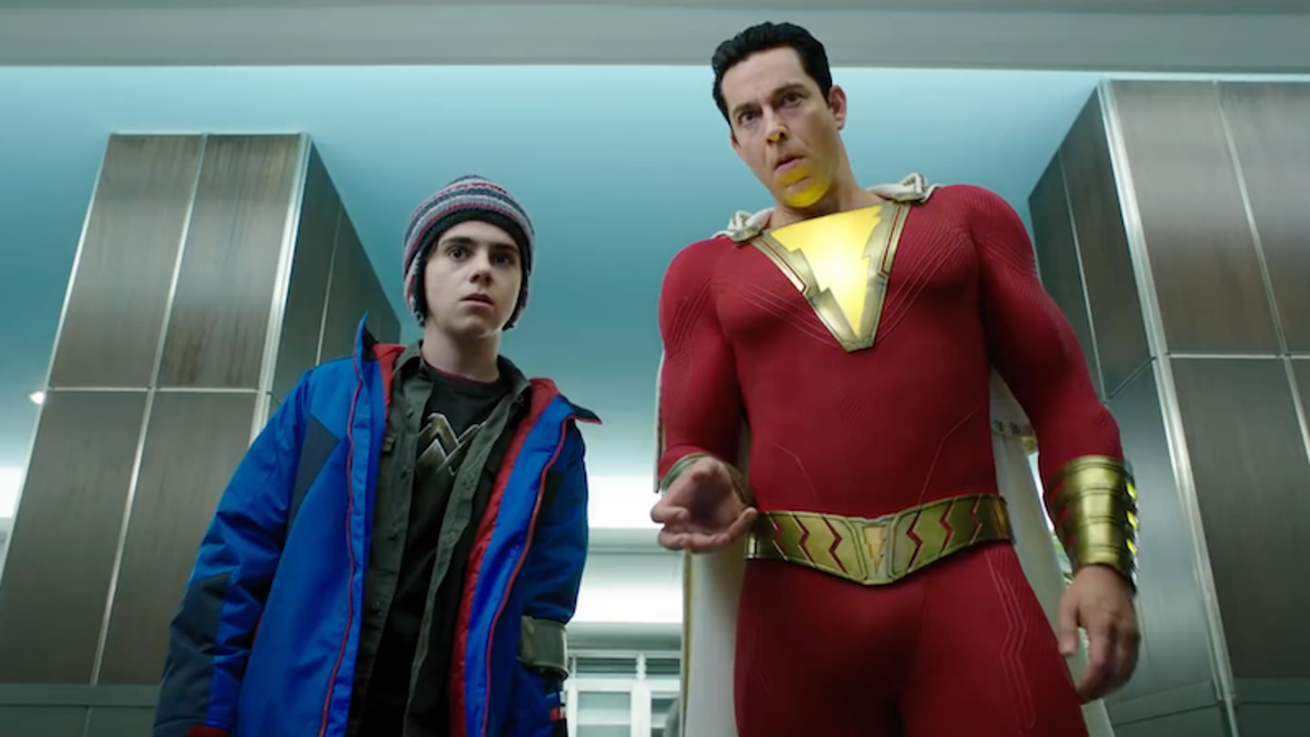 In Shazam! there's a scene where Freddy threw his underwear at Shazam but  he missed and it landed on the stair instead. When the camera came back to  this angle again, it was gone. This means either continuity error or  someone actually took it for