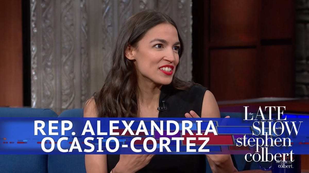 Rep. Alexandria Ocasio-Cortez tells rich guy Stephen Colbert why her 70% tax isn’t scary