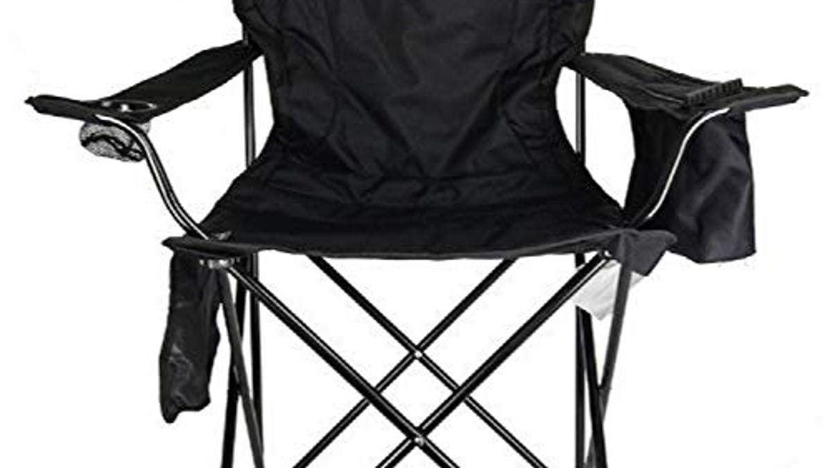 Coleman Camp Chair with 4-Can Cooler | Folding Beach Chair with Built ...