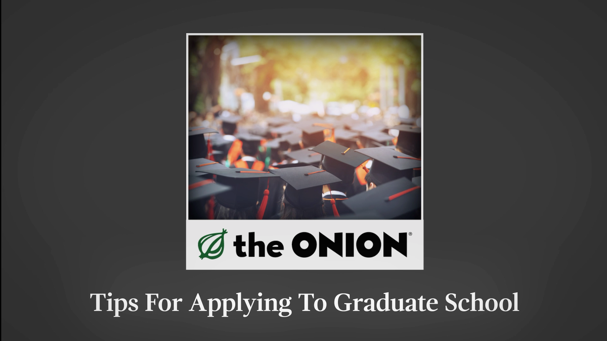 Tips For Applying To Graduate School