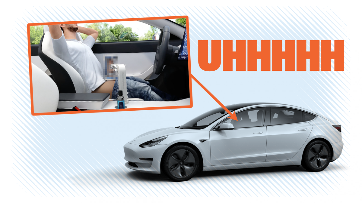 This Blowjob Machine Designed For Teslas On Autopilot Is A Terrible Idea  But Probably Not Why You Think