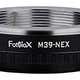 Image for Fotodiox Lens Mount Adapter Compatible with M39 / L39 Russian and Leica Screw Mount Lenses to Sony E-Mount Cameras, Now 94.25% Off