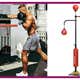 Soozier Boxing Bag Stand with Speed Bag and Reaction Bar Challenge