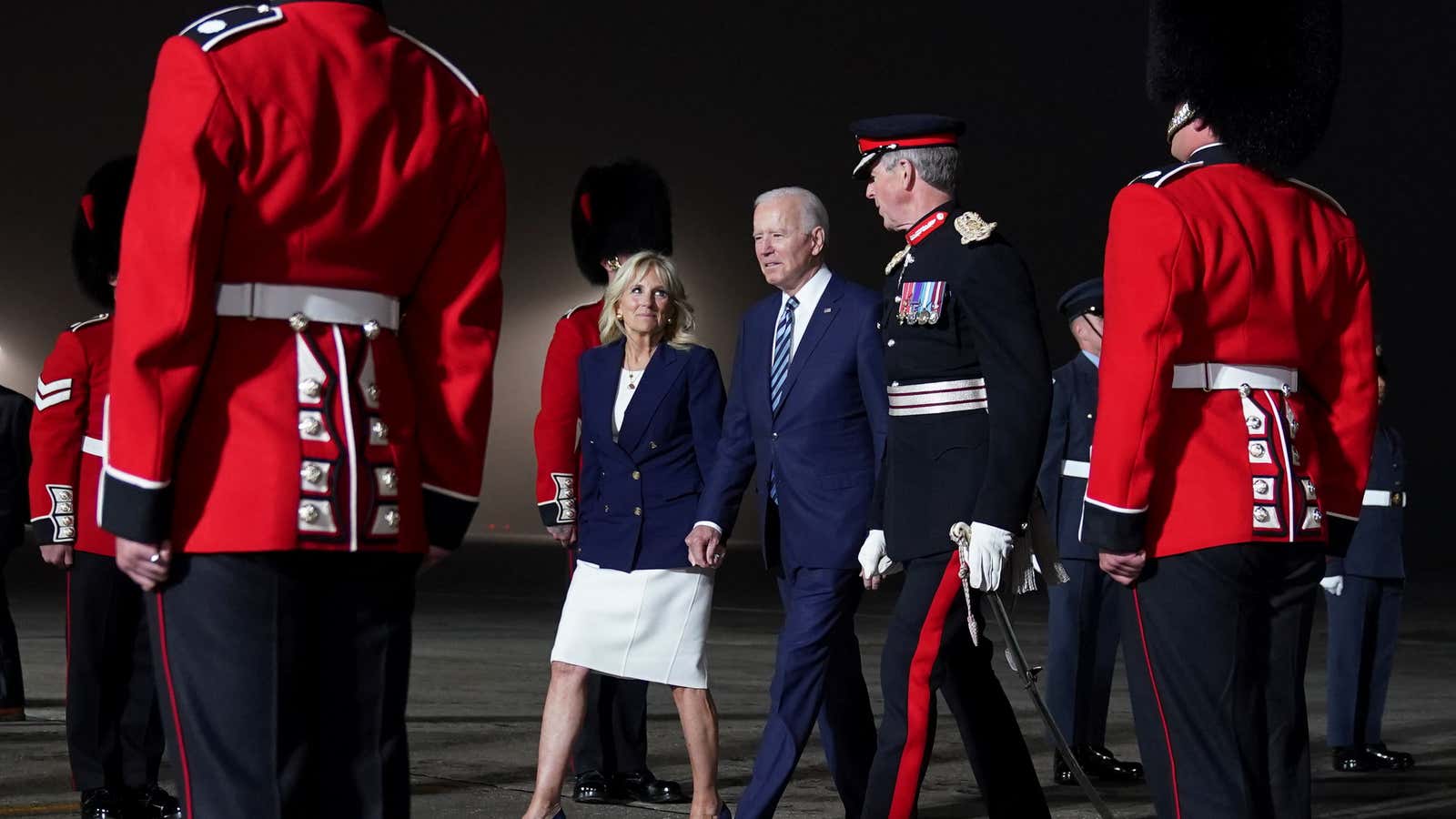 The Bidens in London.