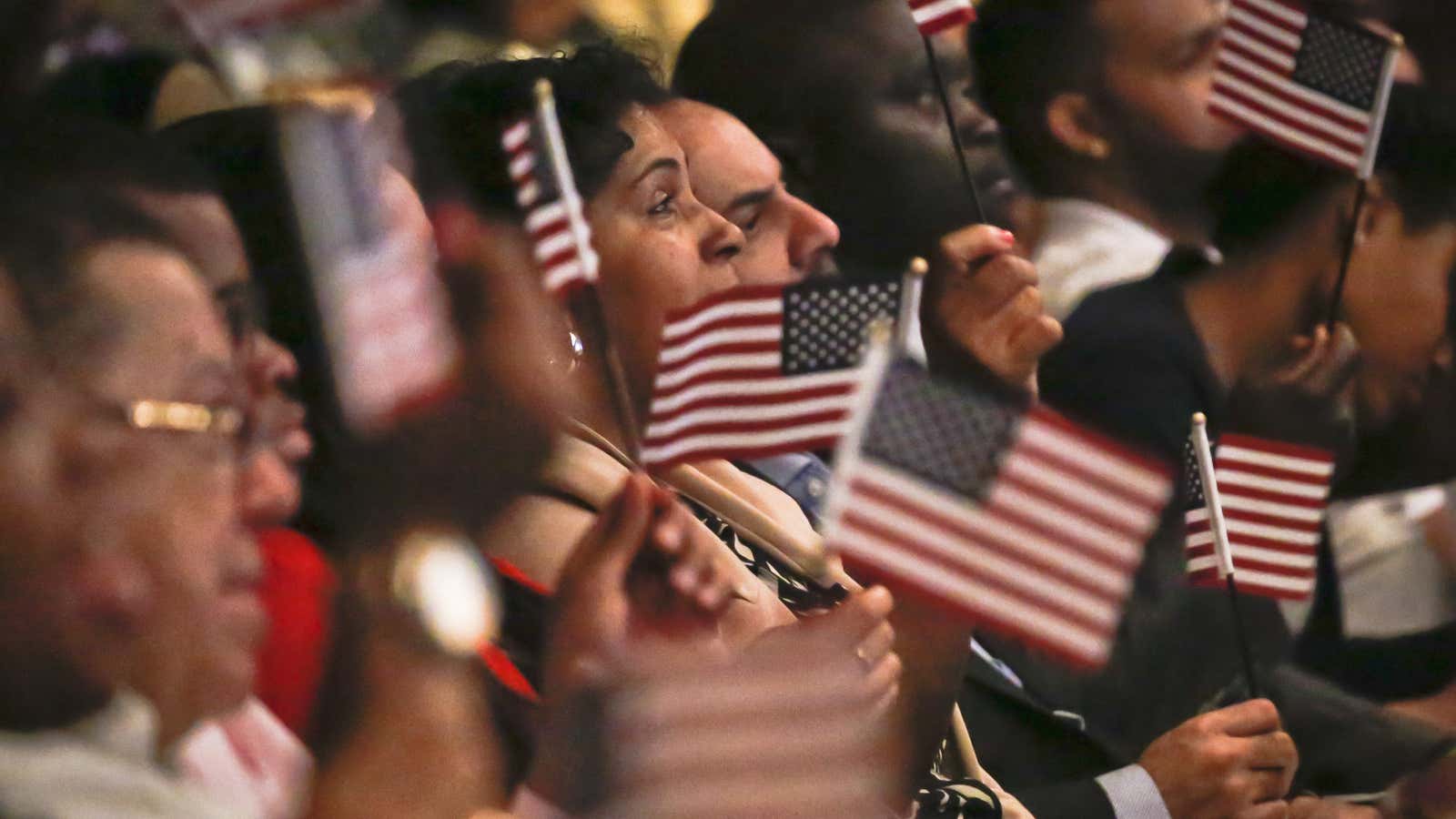 A naturalization ceremony in 2016