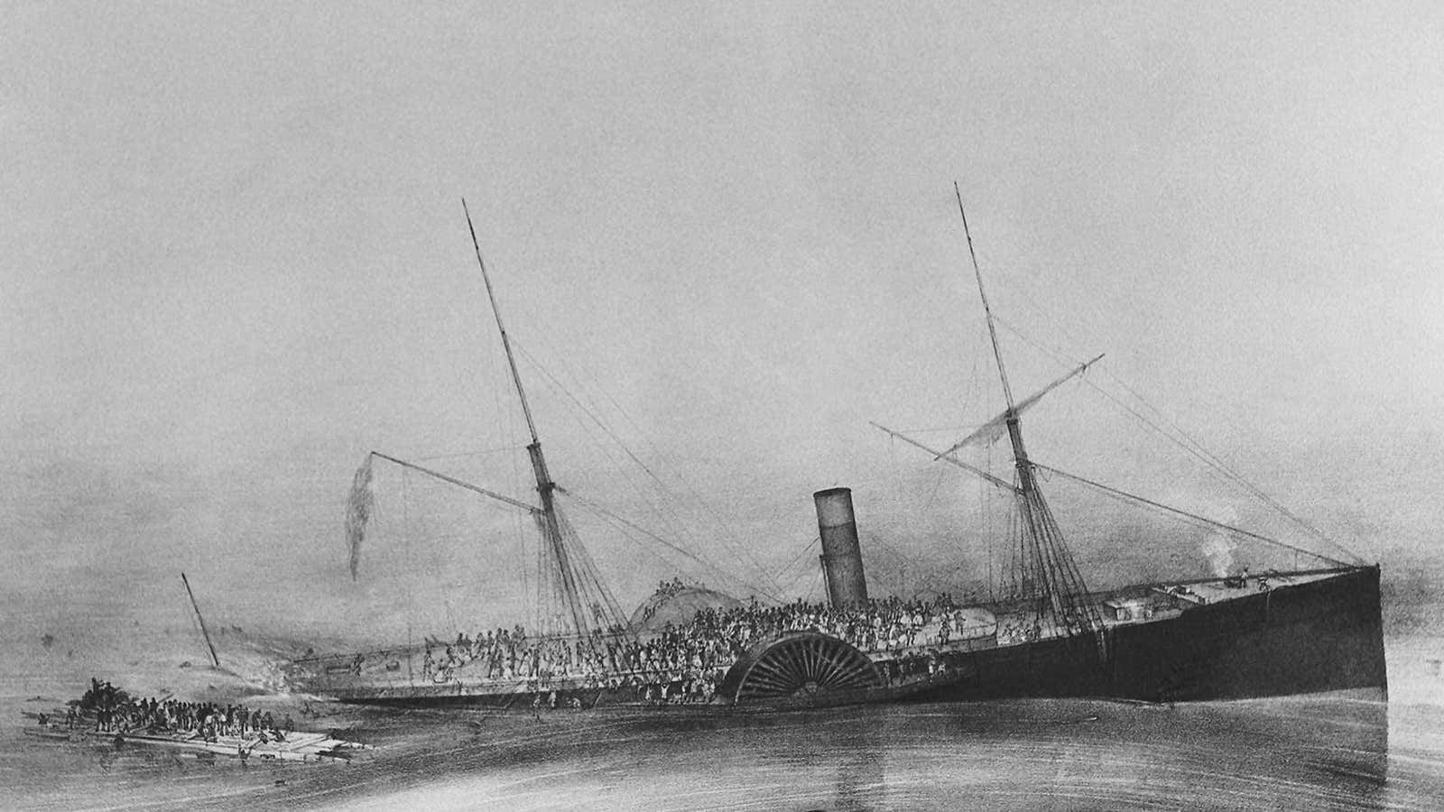 Newfoundland wreck, 1854.