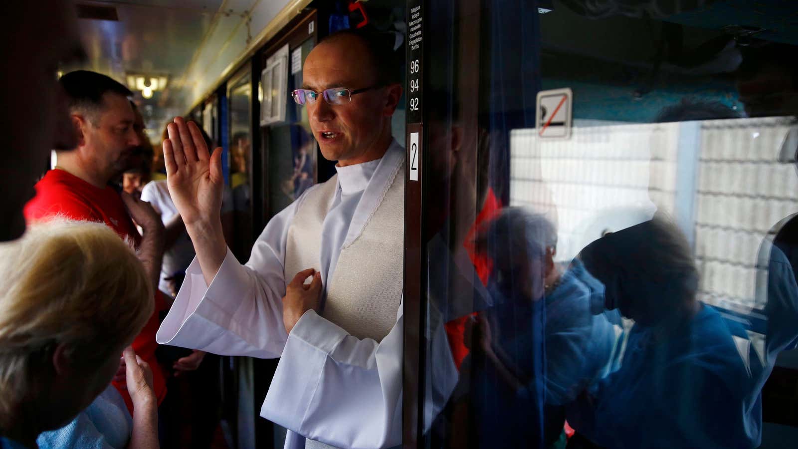 If you can do Mass on a train, why not confession?