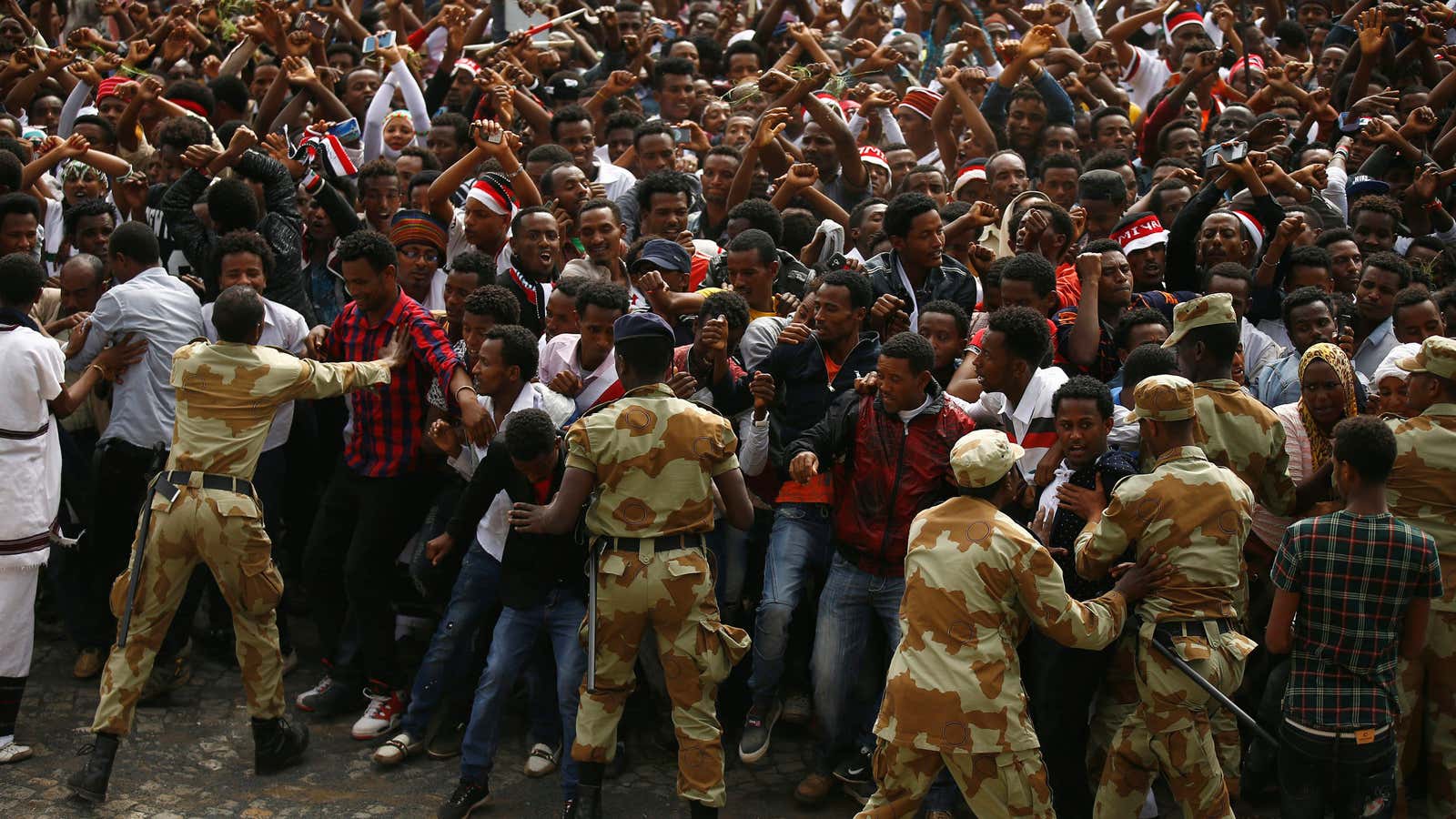 Oromo protests last year.