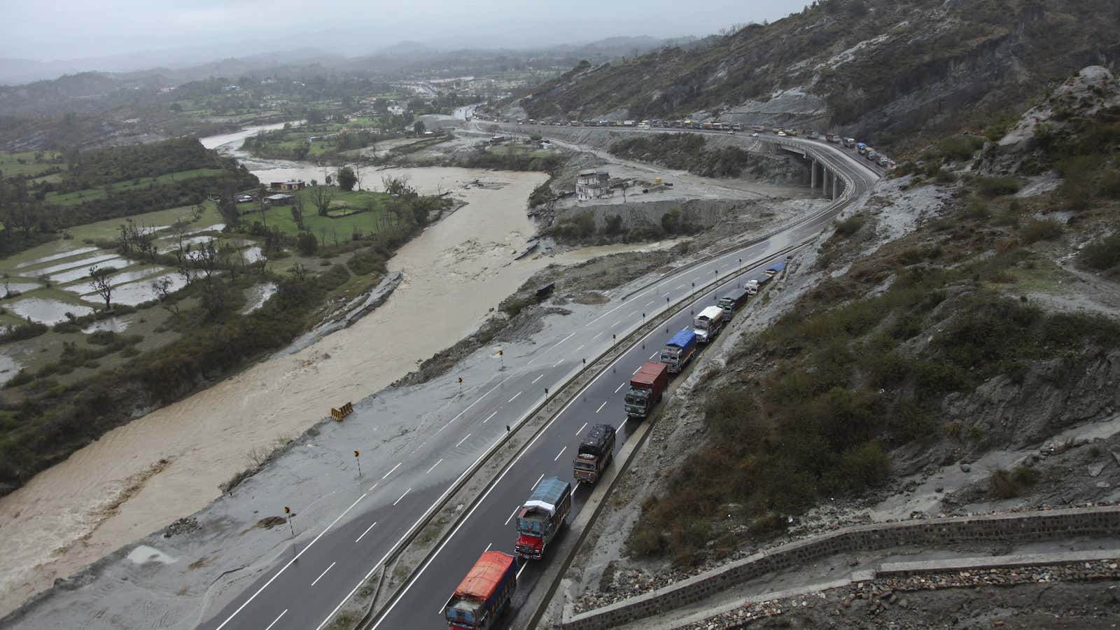 A lot of road to cover. (AP Photo/Channi Anand)