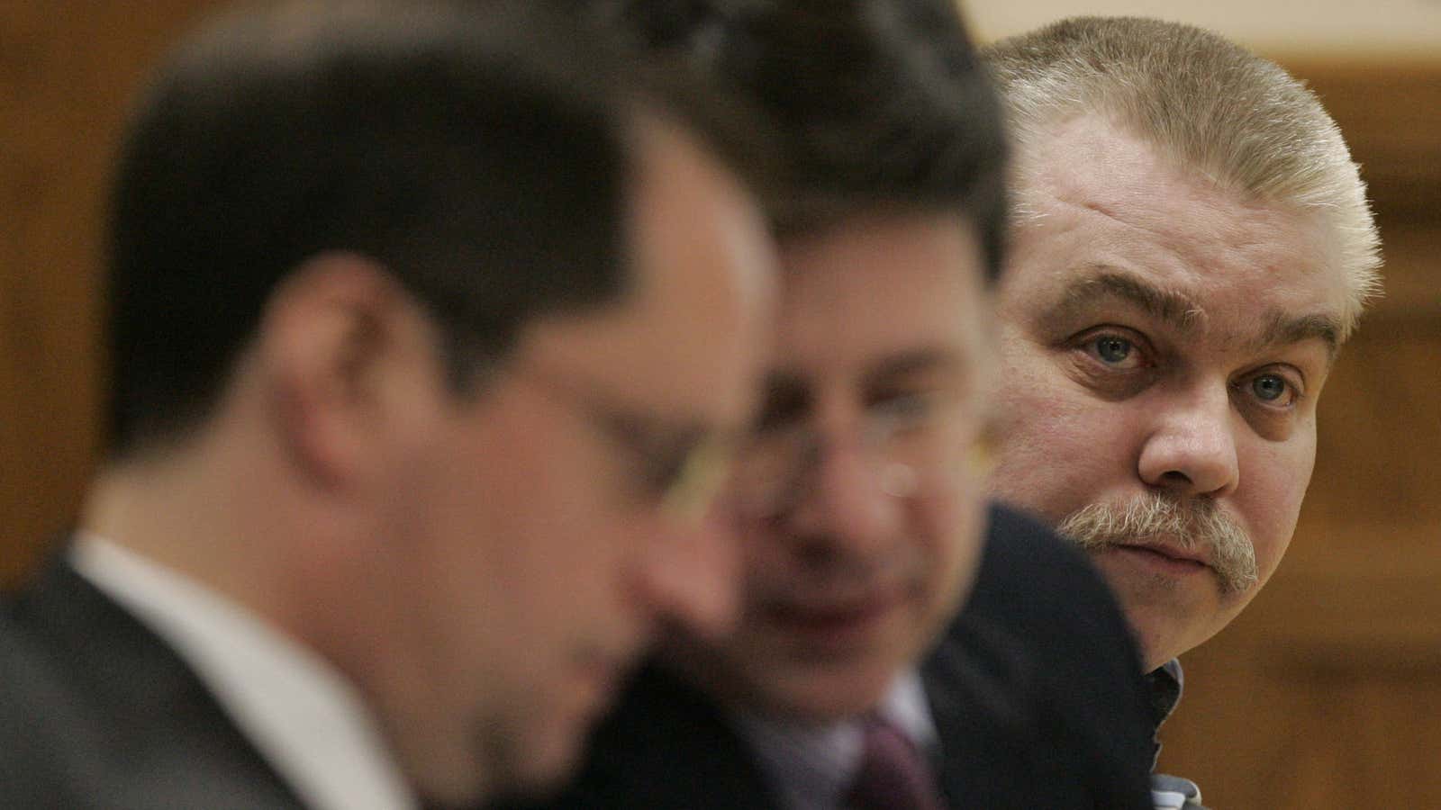 Avery with his now widely-admired lawyers, Jerome Buting and Dean Strang.