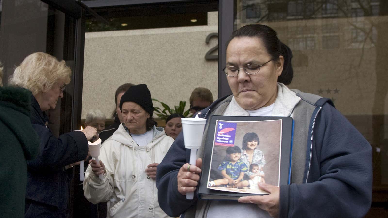 Friends and relatives of missing women Robert Pickton was charged with killing.