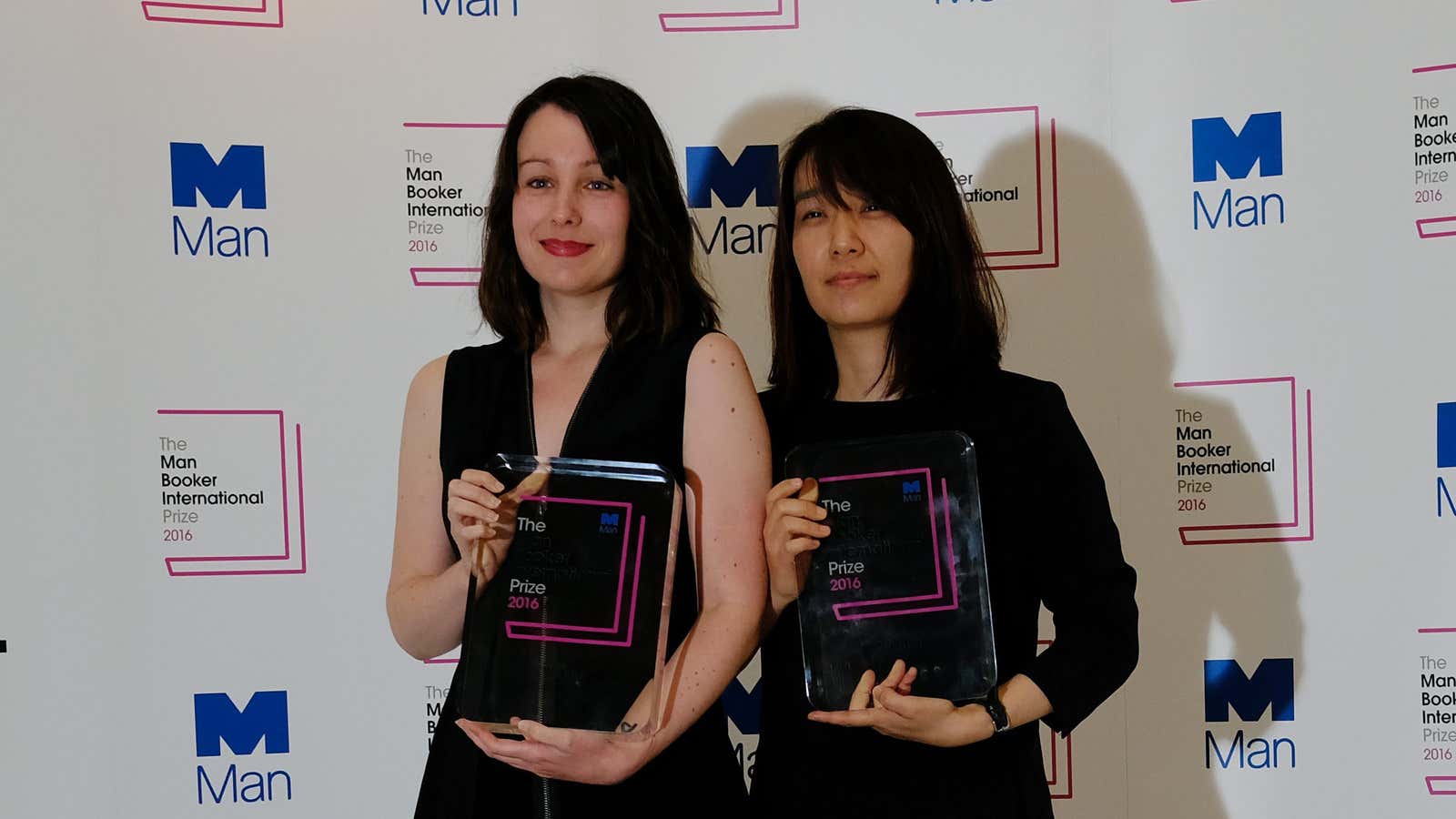 Author Han Kang and translator Deborah Smith.