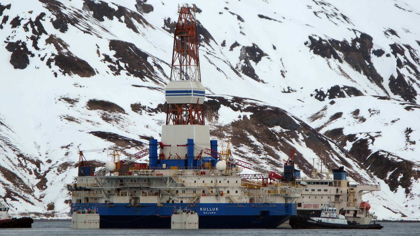 Shell’s ill-fated Kulluk,  March 2013.