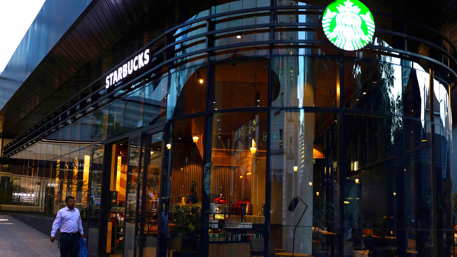 Starbucks shop in Sandton, Johannesburg