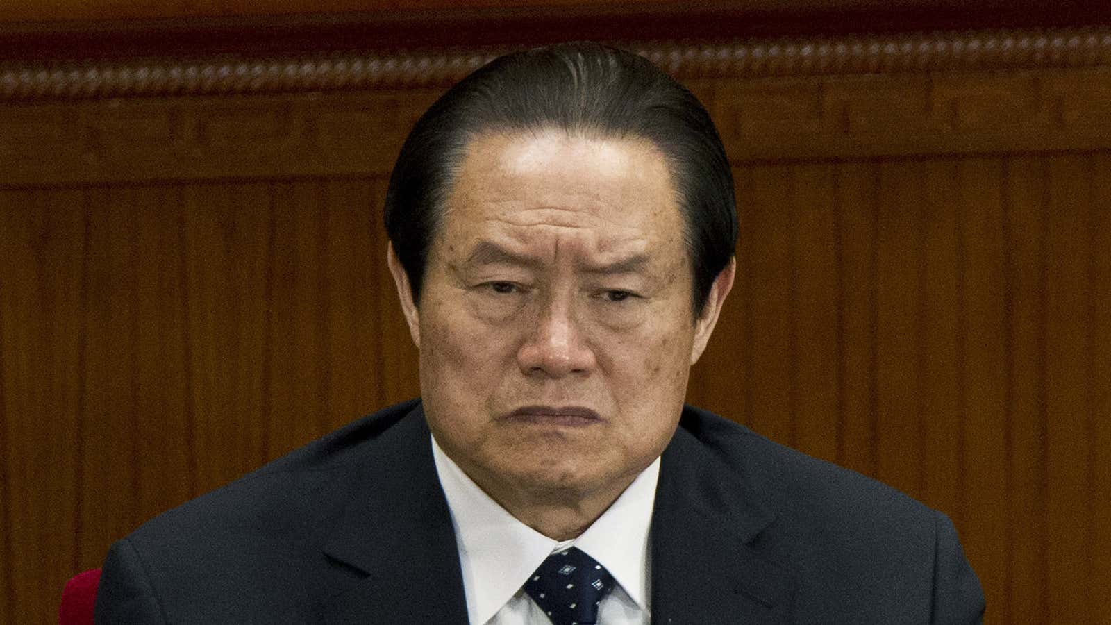 Zhou Yongkang in happier times.