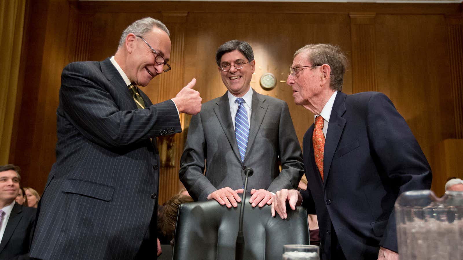 Since Lew (center) was not a dealmaker, his Cayman Investments aren’t a nomination dealbreaker.