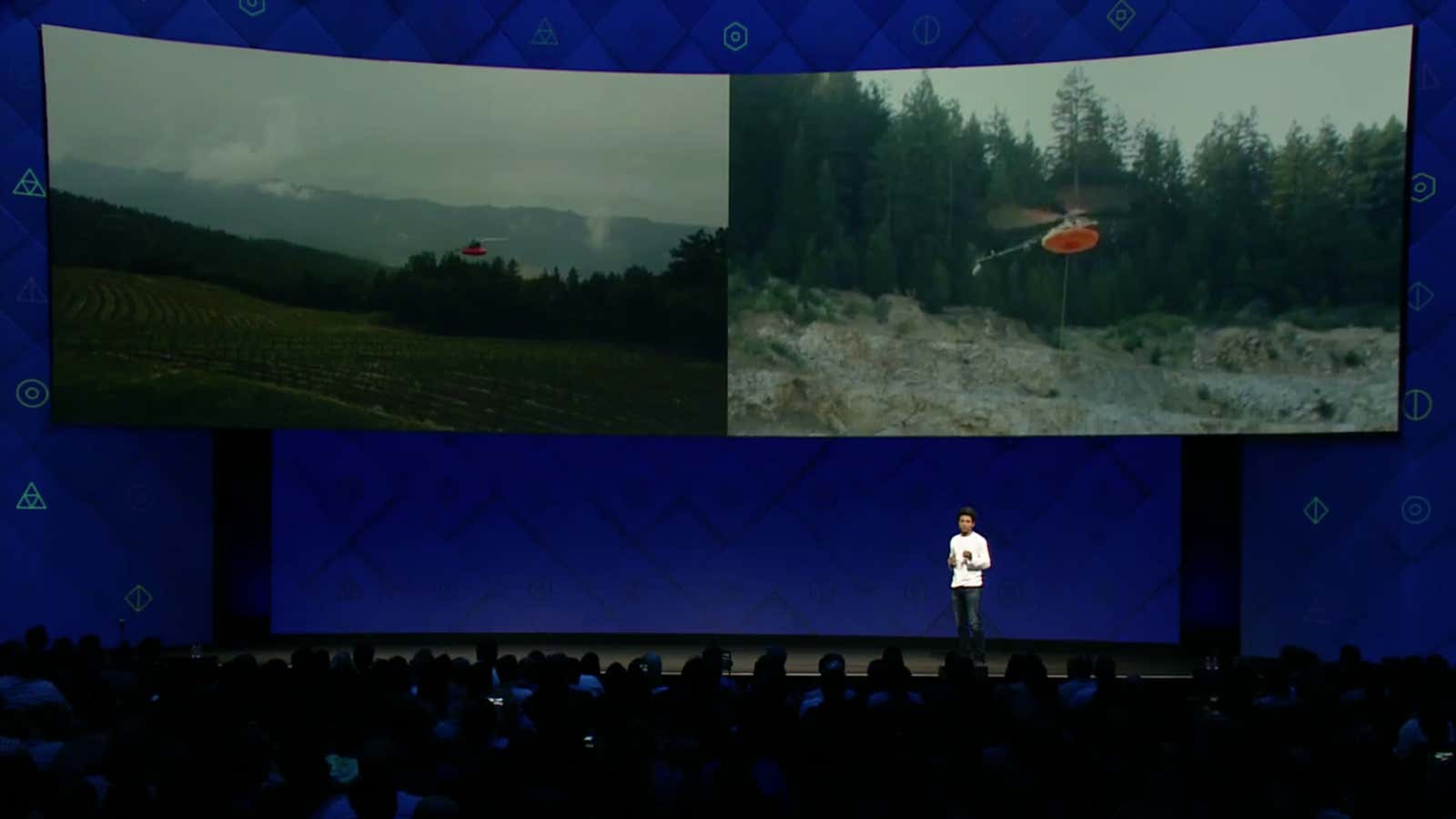 Introducing the drone at F8.